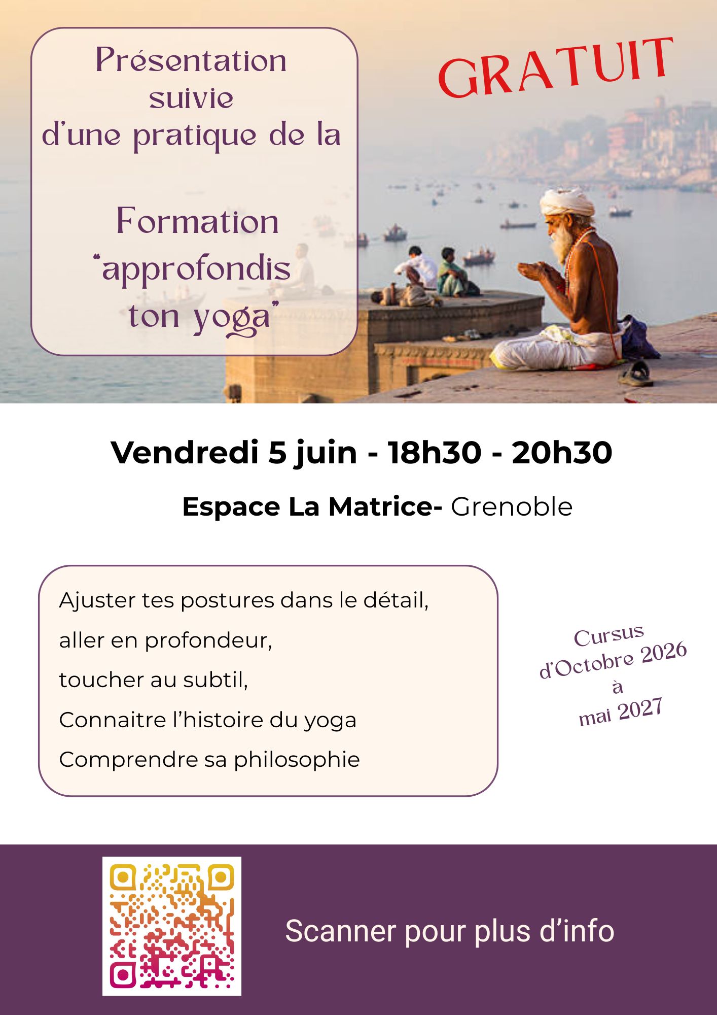 Soirée Gratuite pour partager une pratique yogique