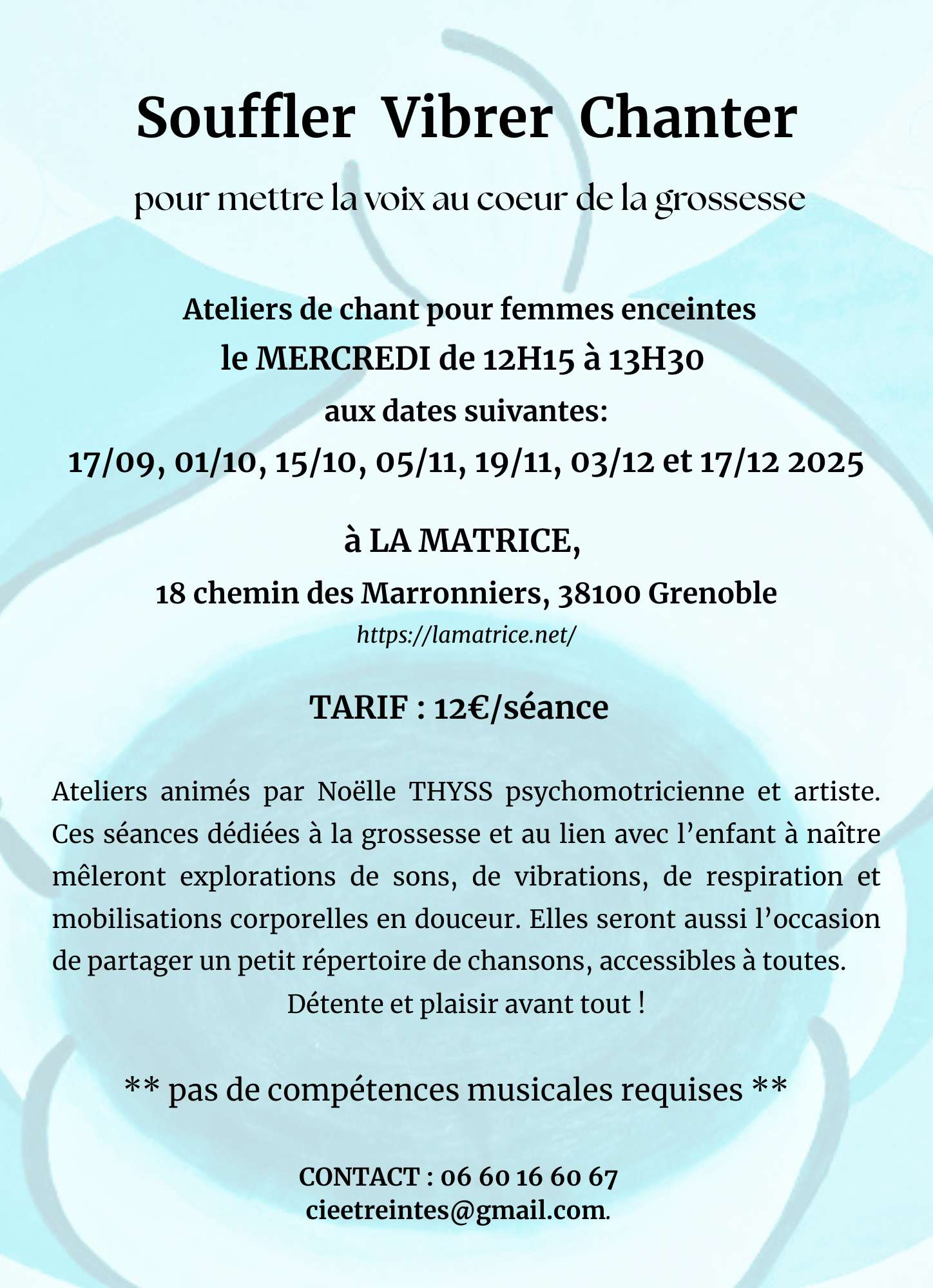 Souffler, Vibrer, Chanter : pour mettre la voix au coeur de la grossesse